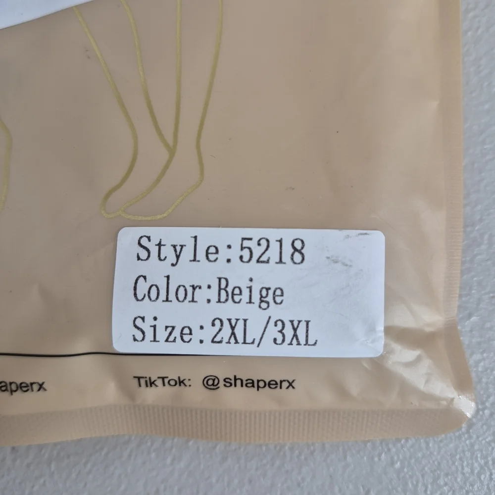 ShaperX Shorts Shapewear Bodysuit NWT - Size 2XL/3XL